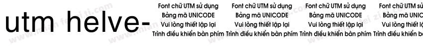 utm helve字体转换